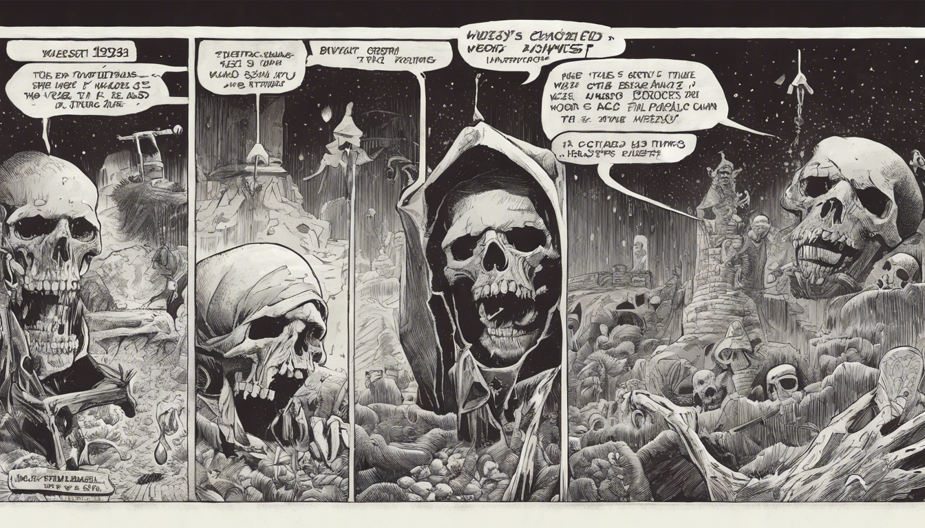 découvrez la bande dessinée dc de la deuxième semaine d'août 1983 : du crâne du sorcier. plongez dans l'univers captivant des super-héros et de l'aventure avec mercredi bd.