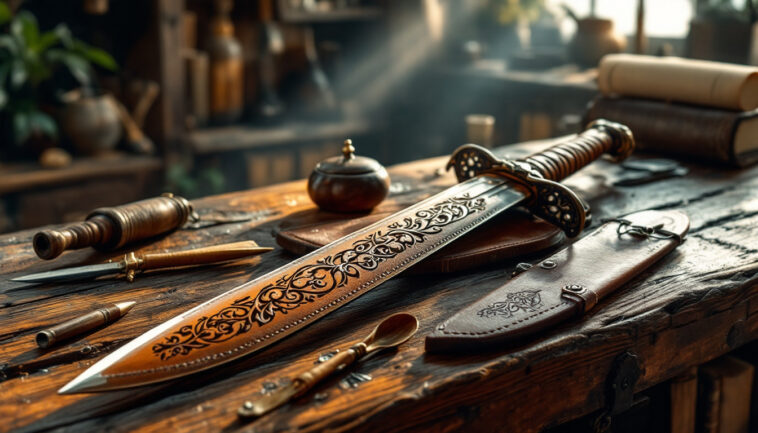 découvrez l'épée de cuir, un outil ancestral aux multiples usages qui allie tradition et praticité. explorez son histoire fascinante, ses applications variées et son rôle unique dans différentes cultures. une plongée captivante dans un savoir-faire intemporel.