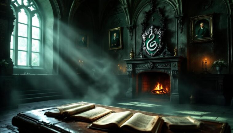 plongez dans l'univers magique de la maison serpentard ! explorez son histoire riche, ses fondateurs emblématiques et les valeurs qui la caractérisent. un voyage captivant au cœur de la sorcellerie vous attend.