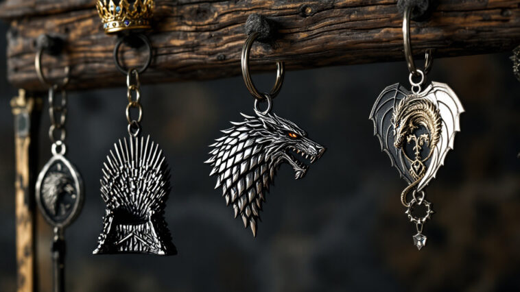 découvrez notre collection de porte-clés game of thrones, l'accessoire parfait pour tous les fans de la série culte. pratiques et stylés, ces porte-clés vous permettront d'afficher votre passion pour l'univers de westeros au quotidien.