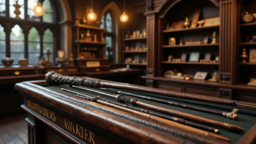 découvrez le savoir-faire unique d'ollivander et l'histoire fascinante de la baguette d'harry potter. plongez dans l'univers magique des baguettes et de leur création exceptionnelle !