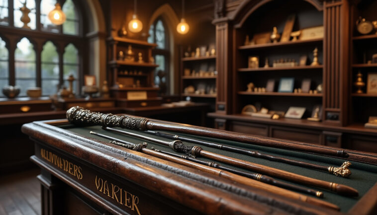 découvrez le savoir-faire unique d'ollivander et l'histoire fascinante de la baguette d'harry potter. plongez dans l'univers magique des baguettes et de leur création exceptionnelle !