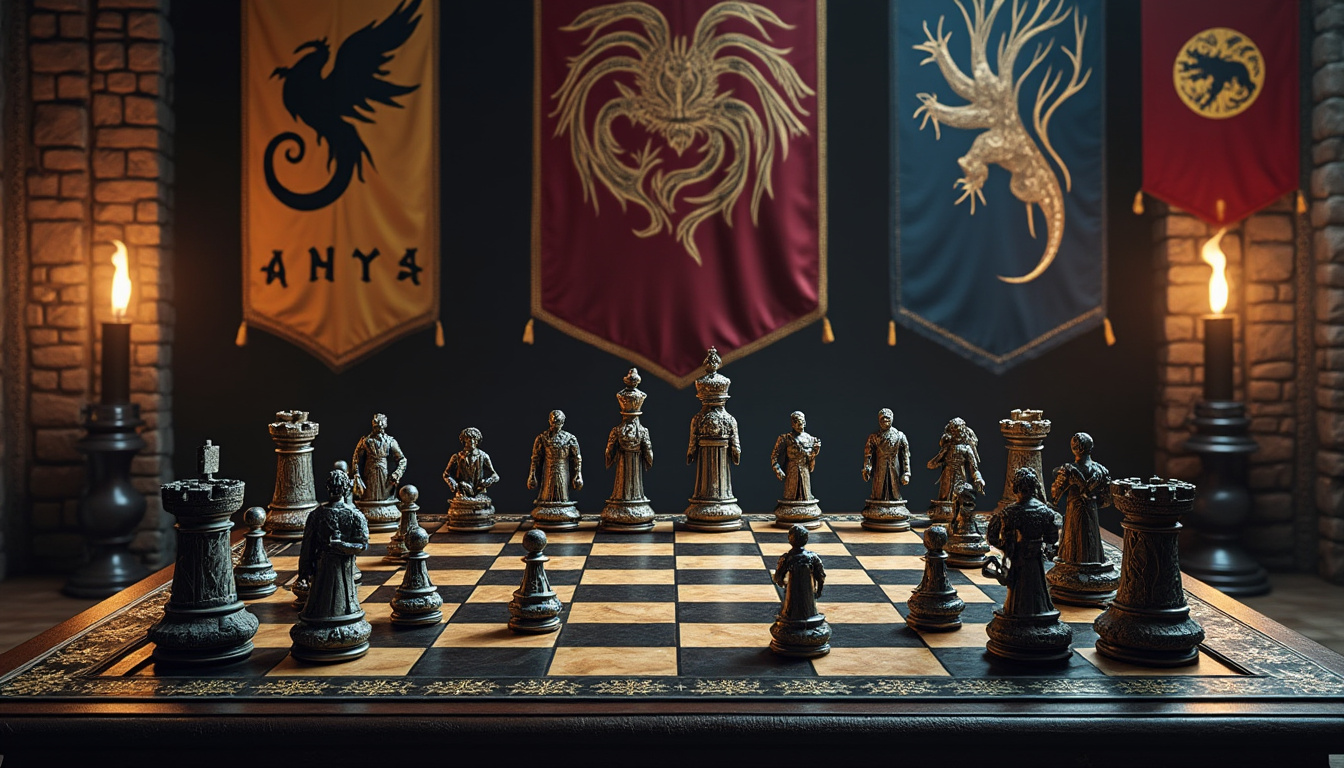 plongez dans l'univers complexe de game of thrones et découvrez comment les royaumes manient l'art de la stratégie sur l'échiquier du pouvoir, entre alliances, trahisons et conquêtes.