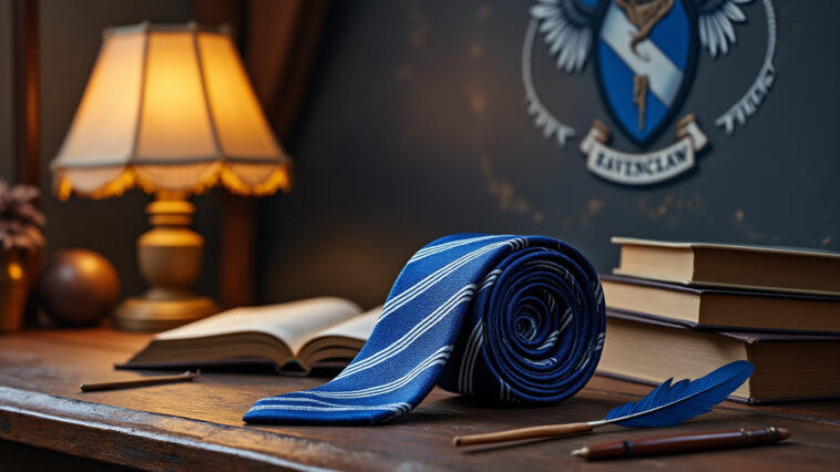 plongez dans l'univers de la maison serdaigle et explorez l'histoire fascinante ainsi que la signification de la célèbre cravate aux couleurs bleu et bronze. un symbole de sagesse et d'intelligence à découvrir !