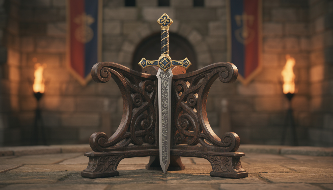 découvrez l'épée miniature excalibur, un symbole légendaire qui fascine les collectionneurs avec son design emblématique et sa valeur historique.