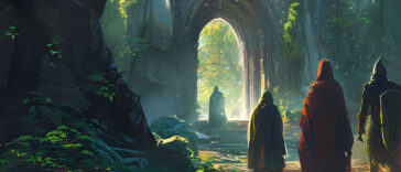 fantasy group adventurers